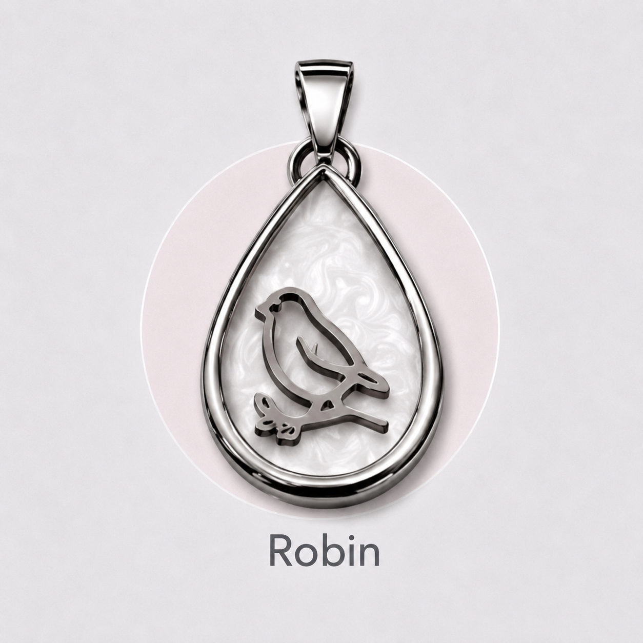 Stainless Steel “create your own” Teardrop Pendant