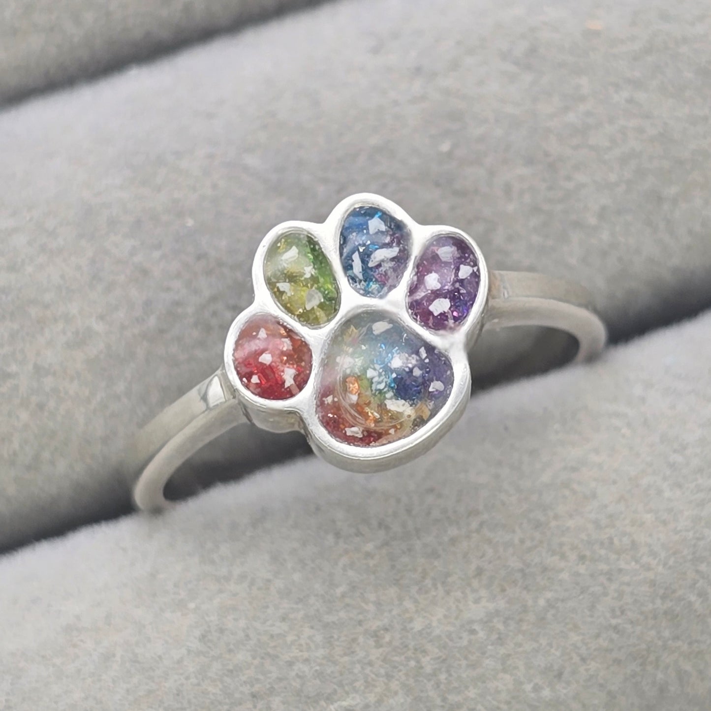 Paw print ring