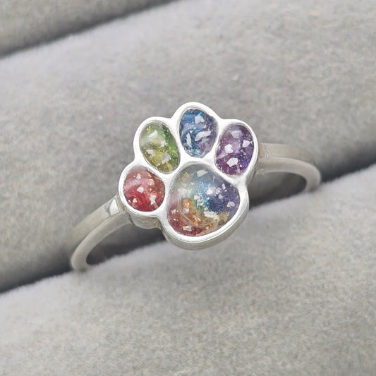 Paw print ring