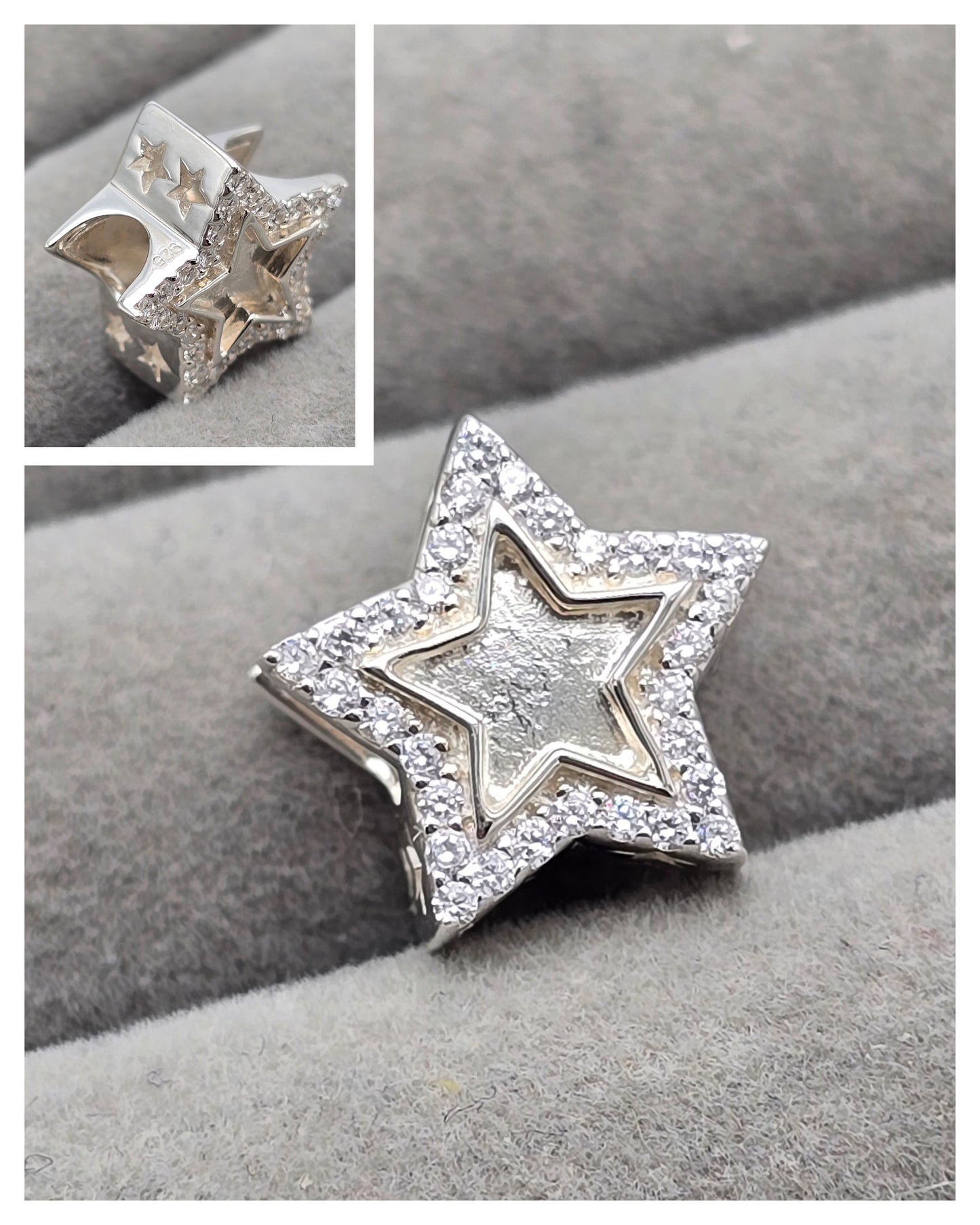 CZ star charm