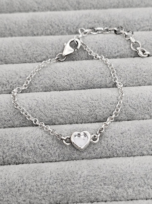 Petite heart adjustable bracelet