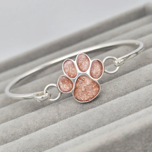 Paw print bangle