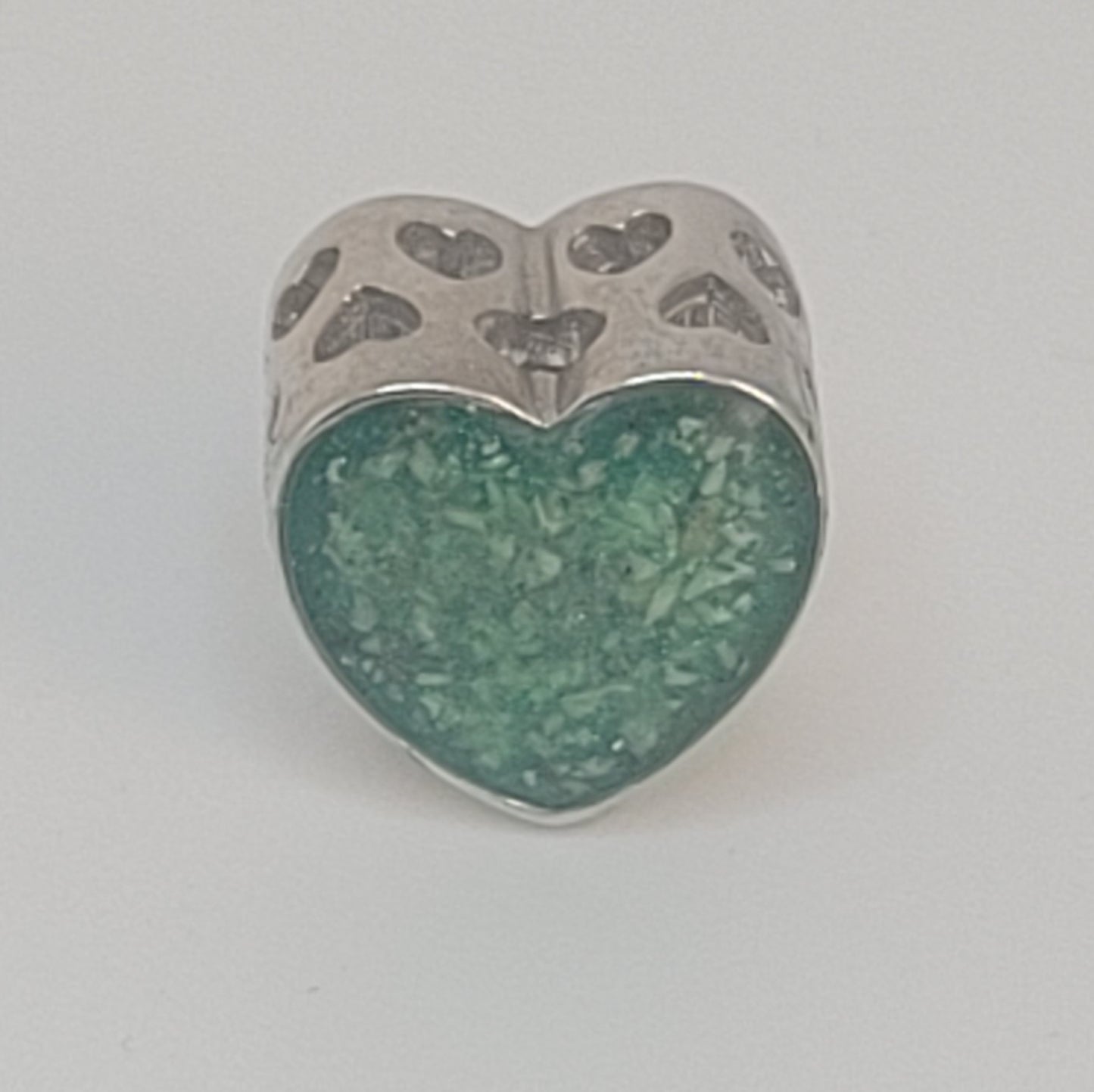 Dad with cubic zirconia heart charm
