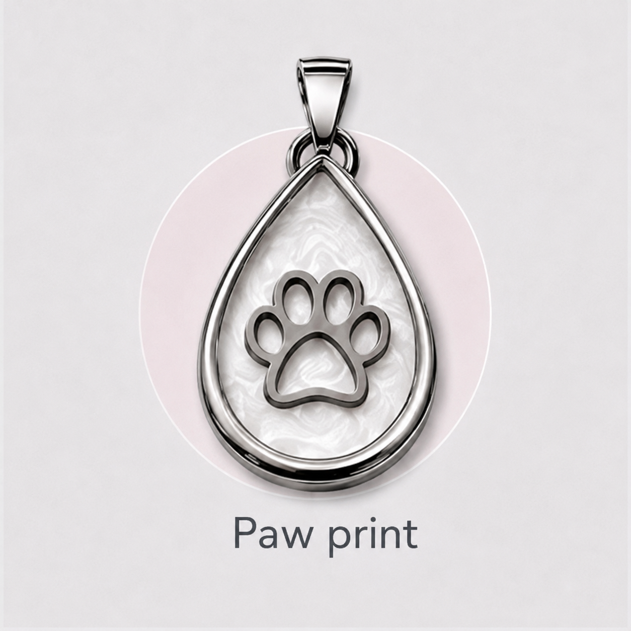 Stainless Steel “create your own” Teardrop Pendant