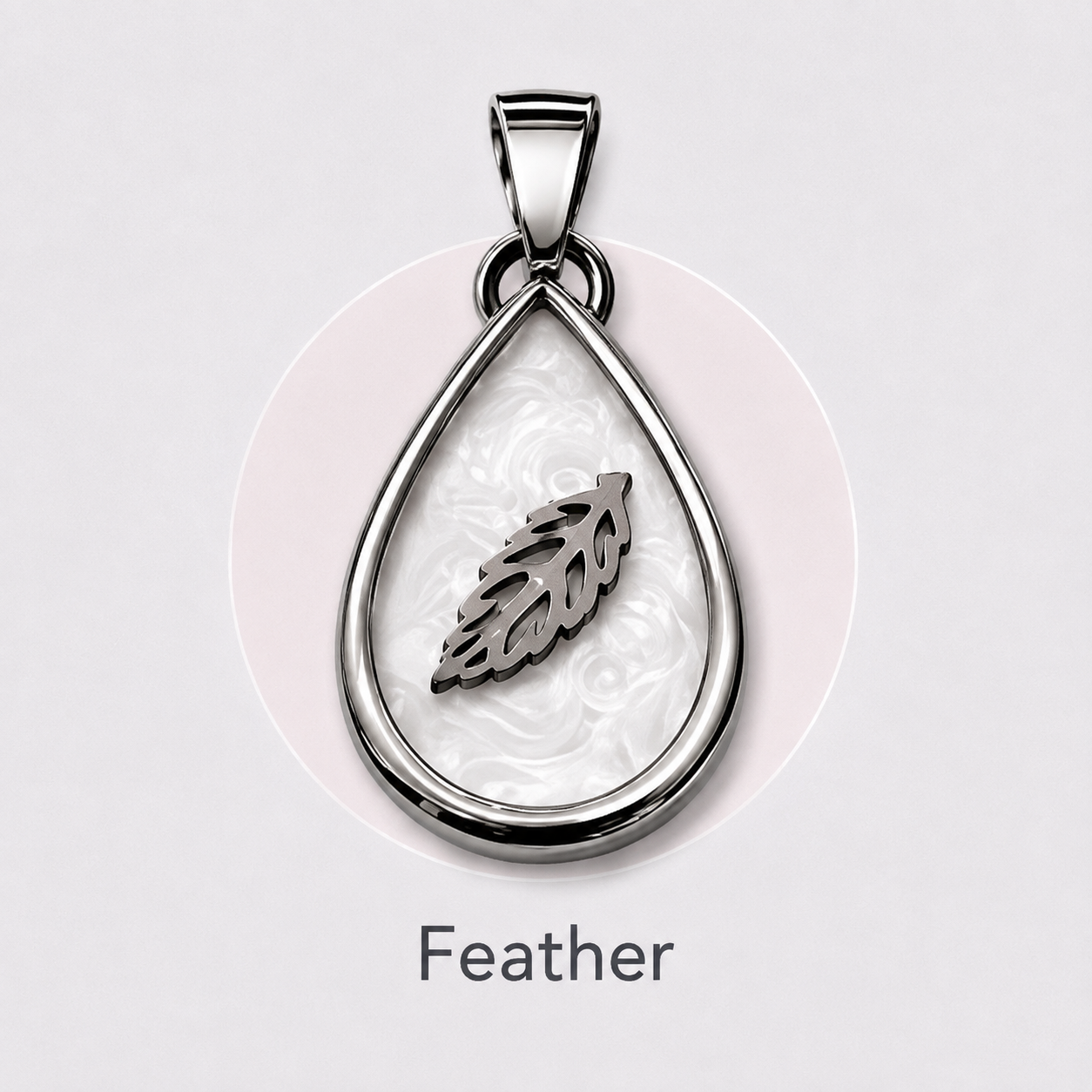 Stainless Steel “create your own” Teardrop Pendant
