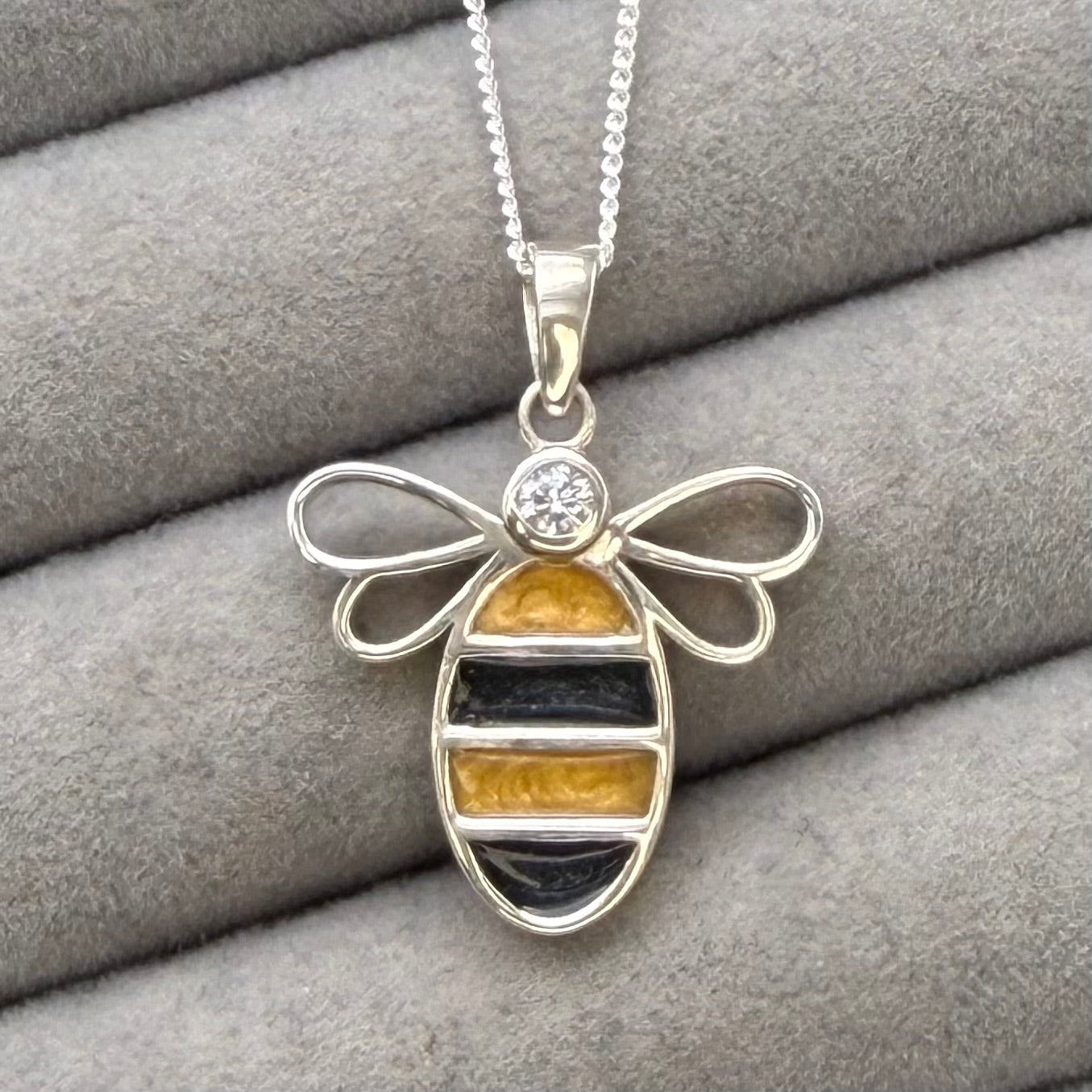 CZ Bee Pendant