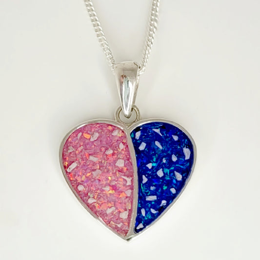 Split heart pendant