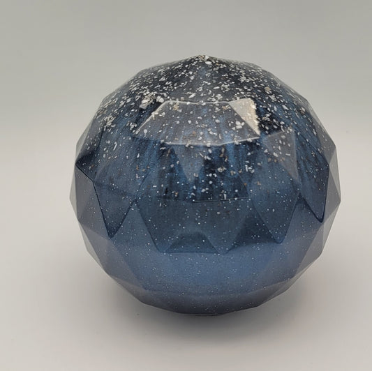 Faceted sphere paperweight