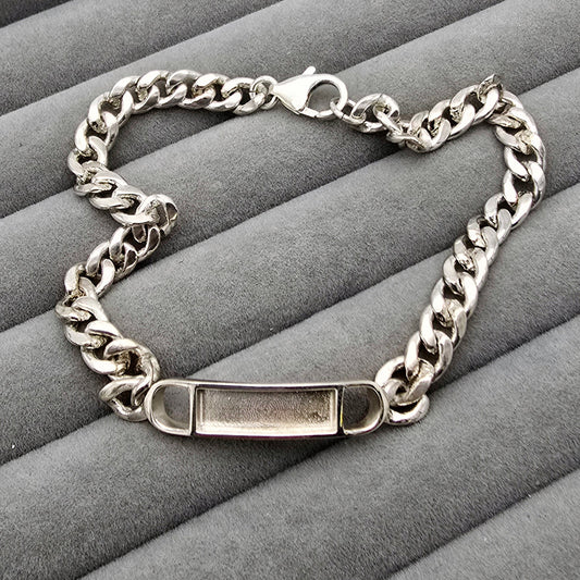 Unisex curb chain bracelet