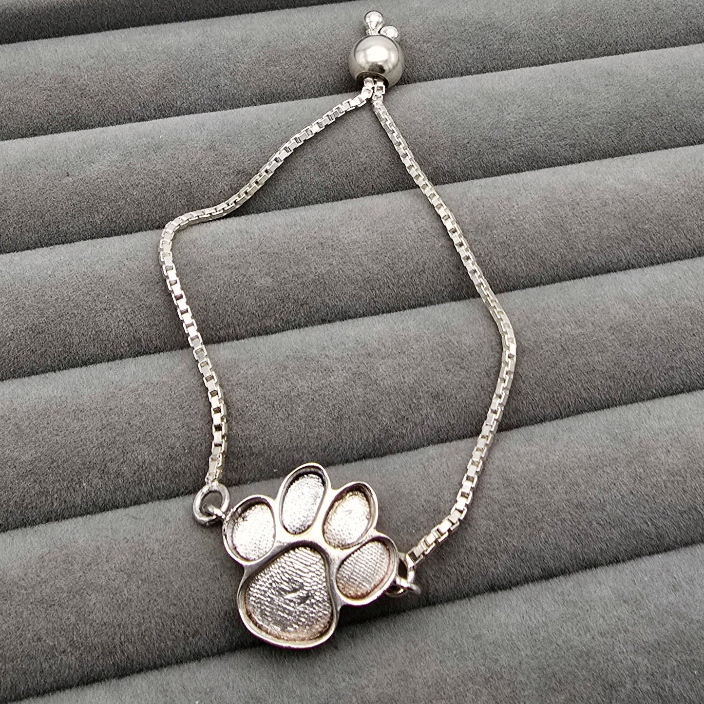 Paw print slider bracelet Small size only