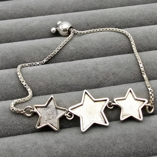 Triple star slider bracelet Medium size only