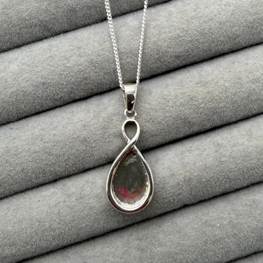 Infinity Teardrop Pendant