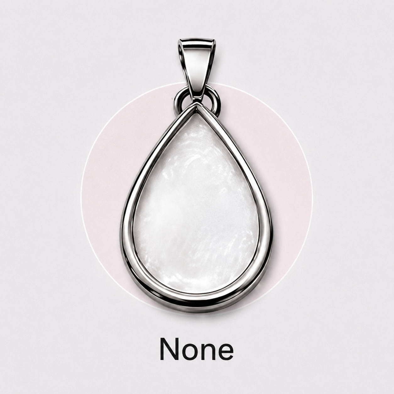 Stainless Steel “create your own” Teardrop Pendant