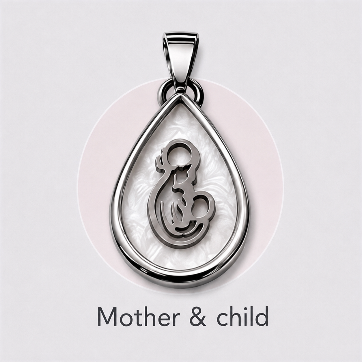 Stainless Steel “create your own” Teardrop Pendant