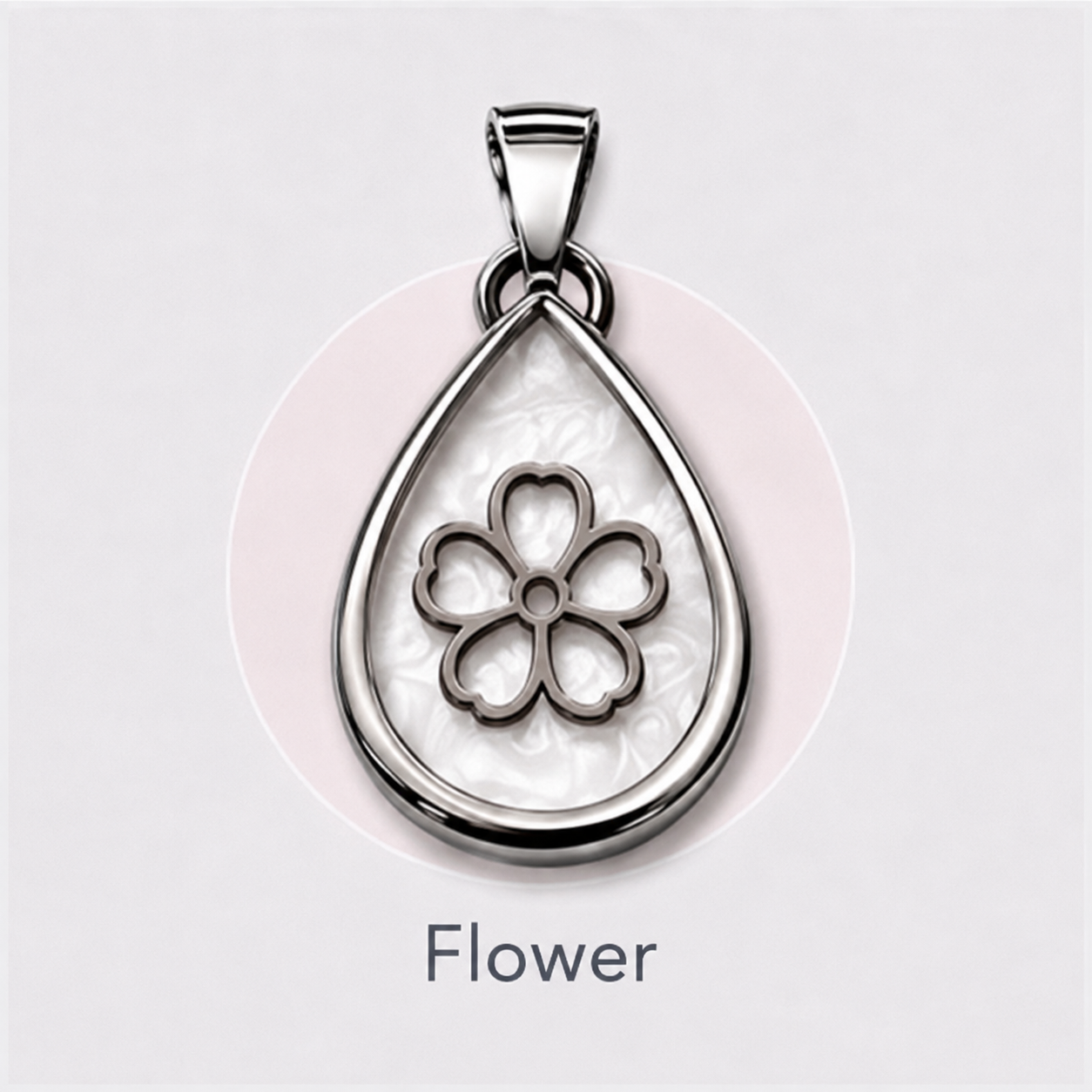 Stainless Steel “create your own” Teardrop Pendant