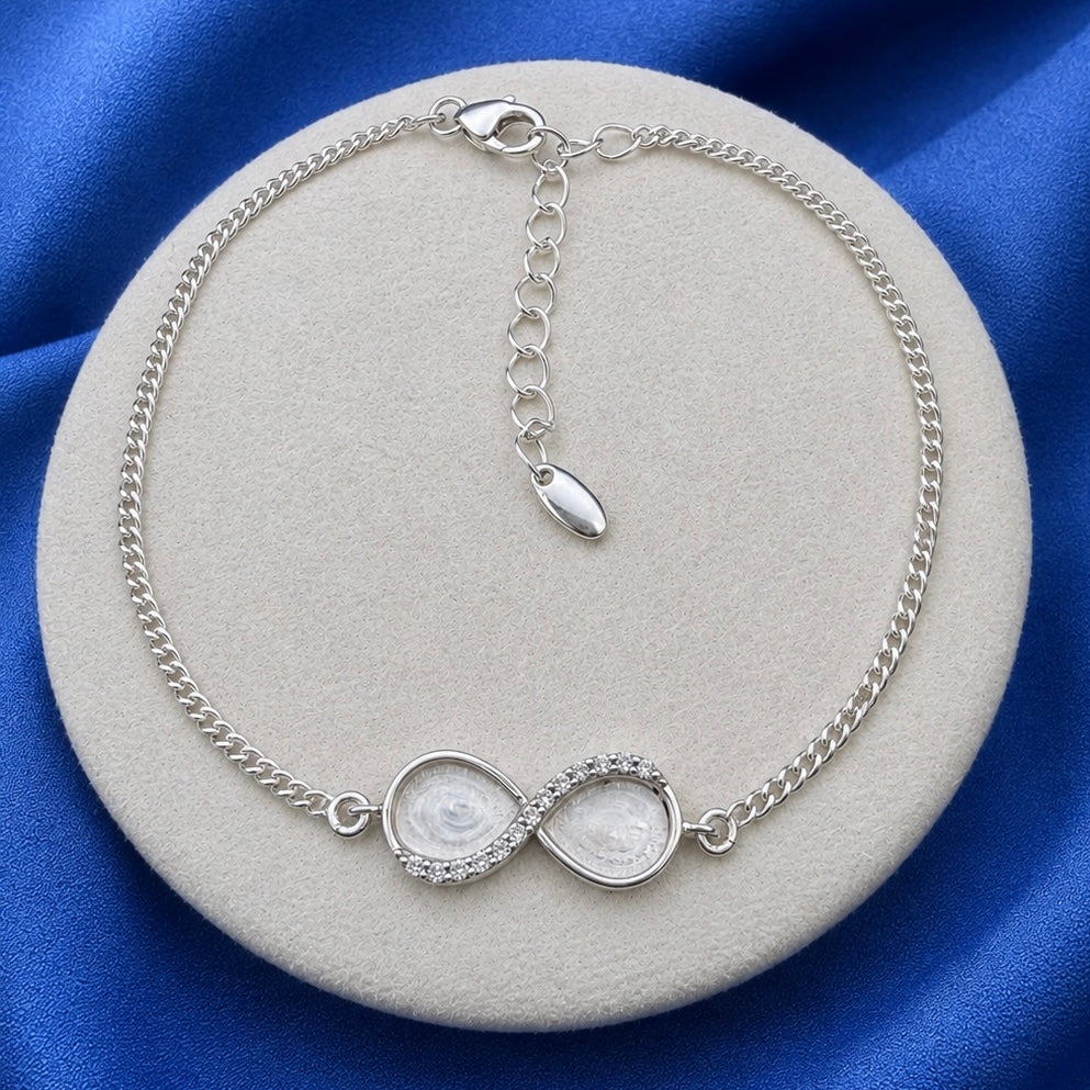 Cz Infinity adjustable bracelet