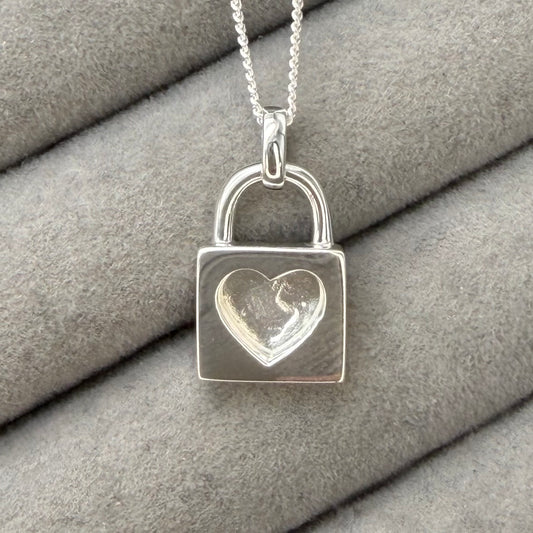 Heart Padlock Pendant