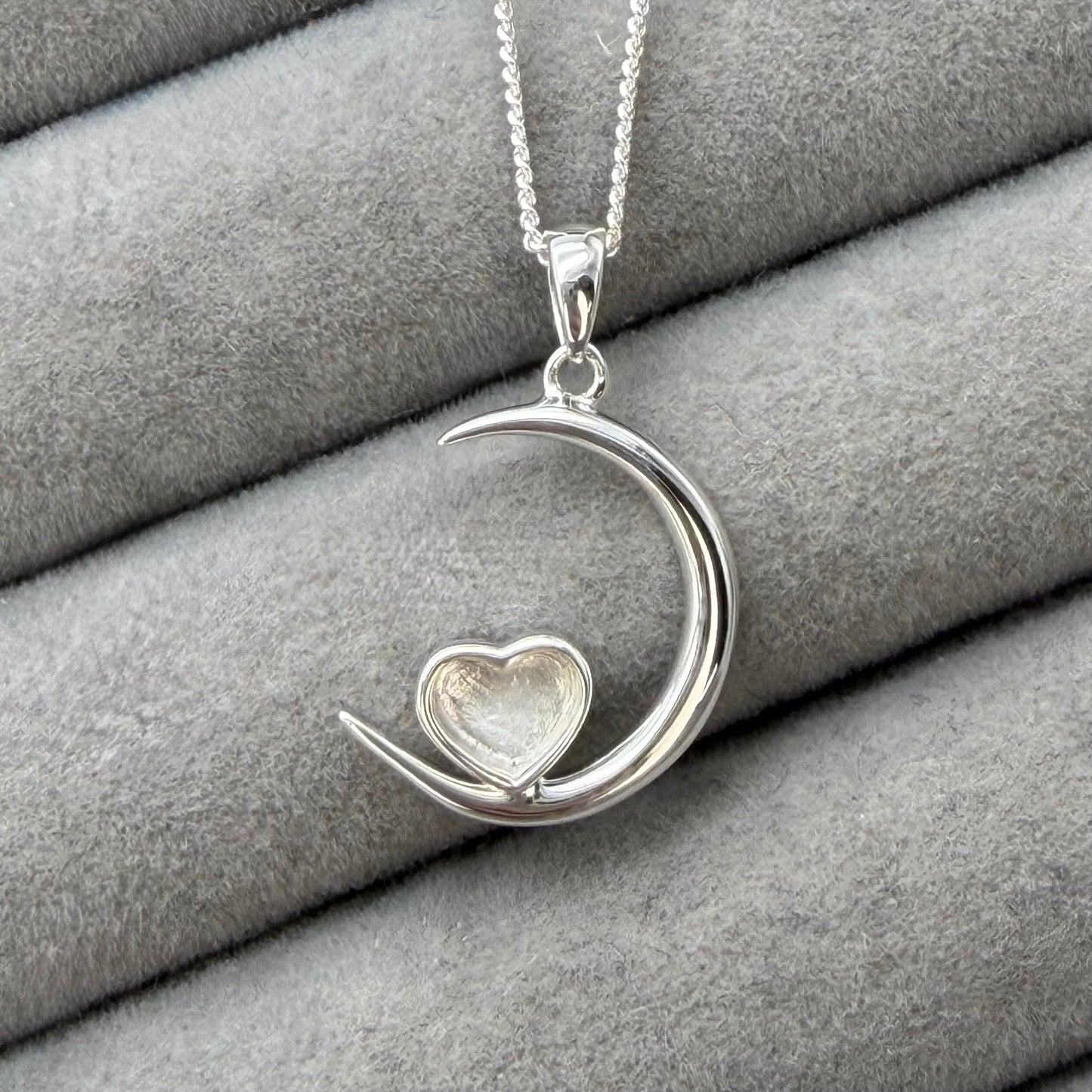 Heart Moon Pendant