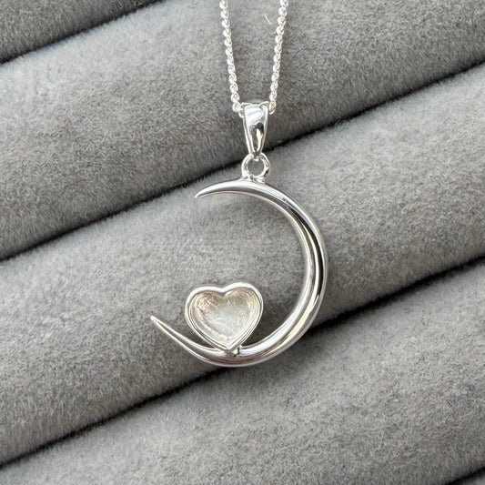 Heart Moon Pendant