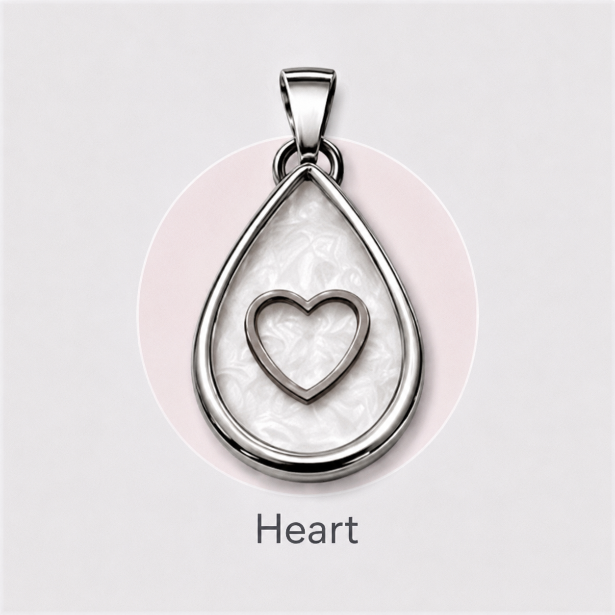 Stainless Steel “create your own” Teardrop Pendant