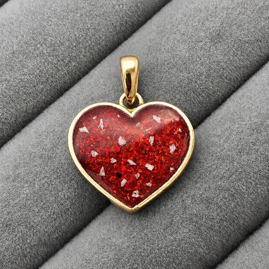 9ct gold heart pendant