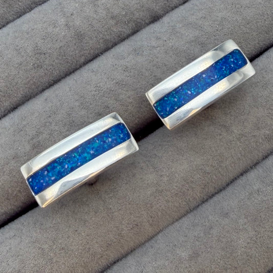 Rectangle channel cufflinks