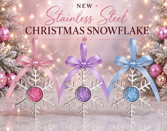 Hanging Stainless Steel Snowflake