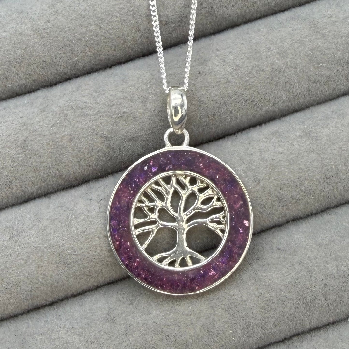 Tree of life circle pendant