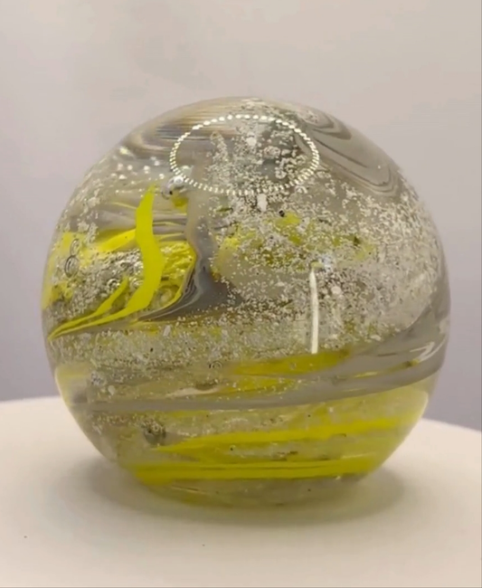 Round Glass Paperweight