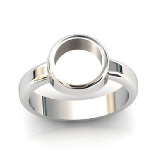 ** PRE ORDER ** NEW THICK TRIM LARGE ROUND BEZEL RING