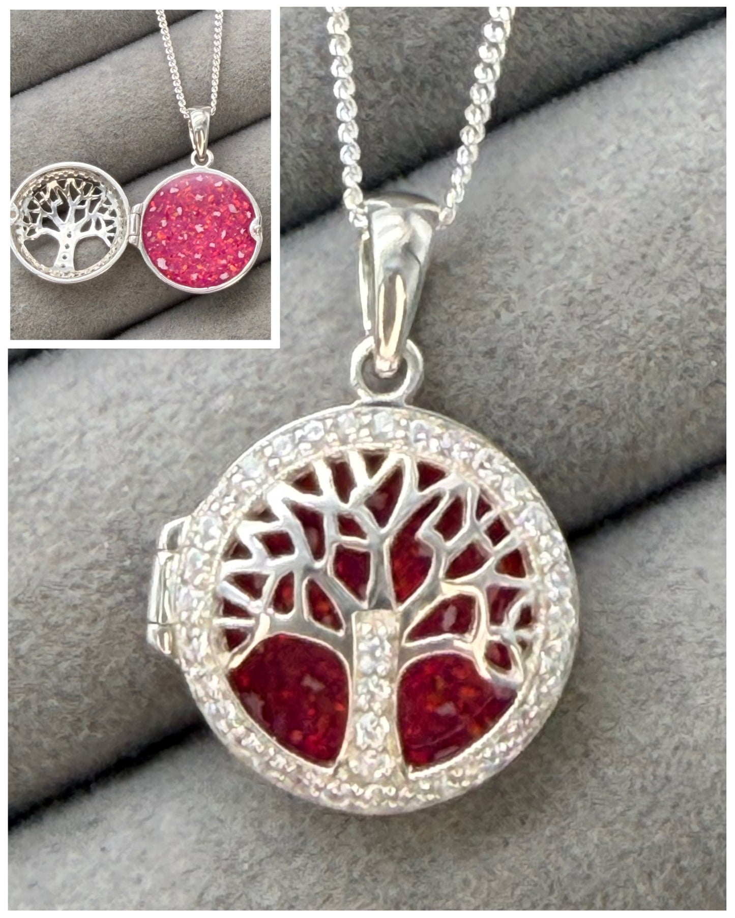 CZ Tree of life locket