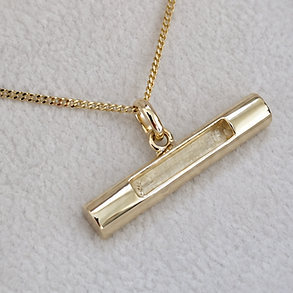 9ct Gold Unisex T-Bar Pendant
