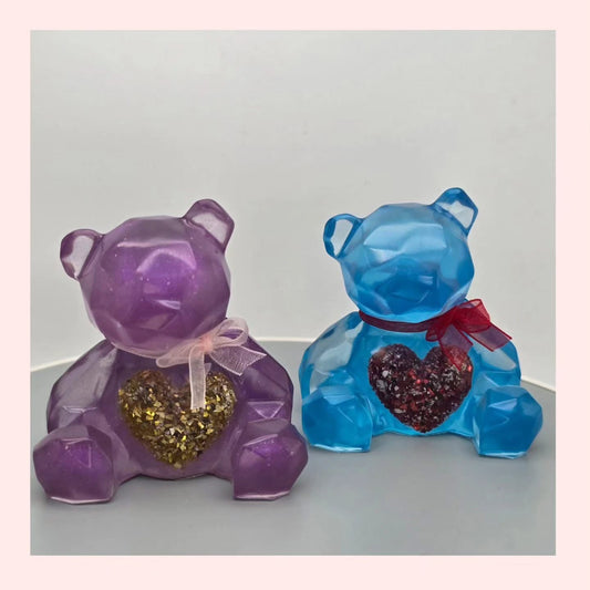 Bear large heart keepsake