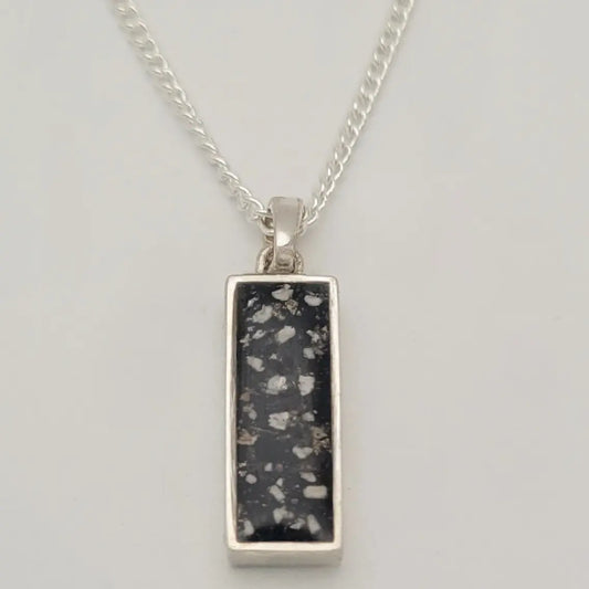 Gents rectangular pendant