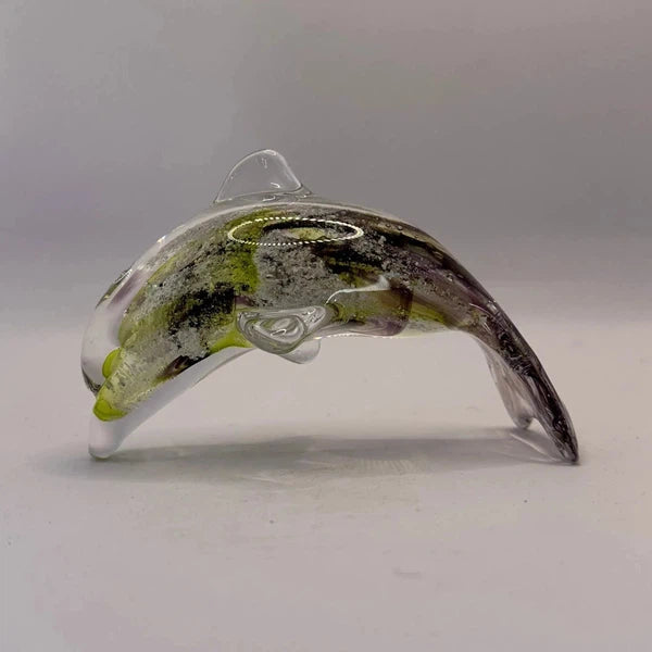 Ashes To Glass Dolphin Ornament