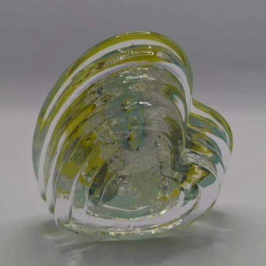 Ashes To Glass Step Heart Paperweight