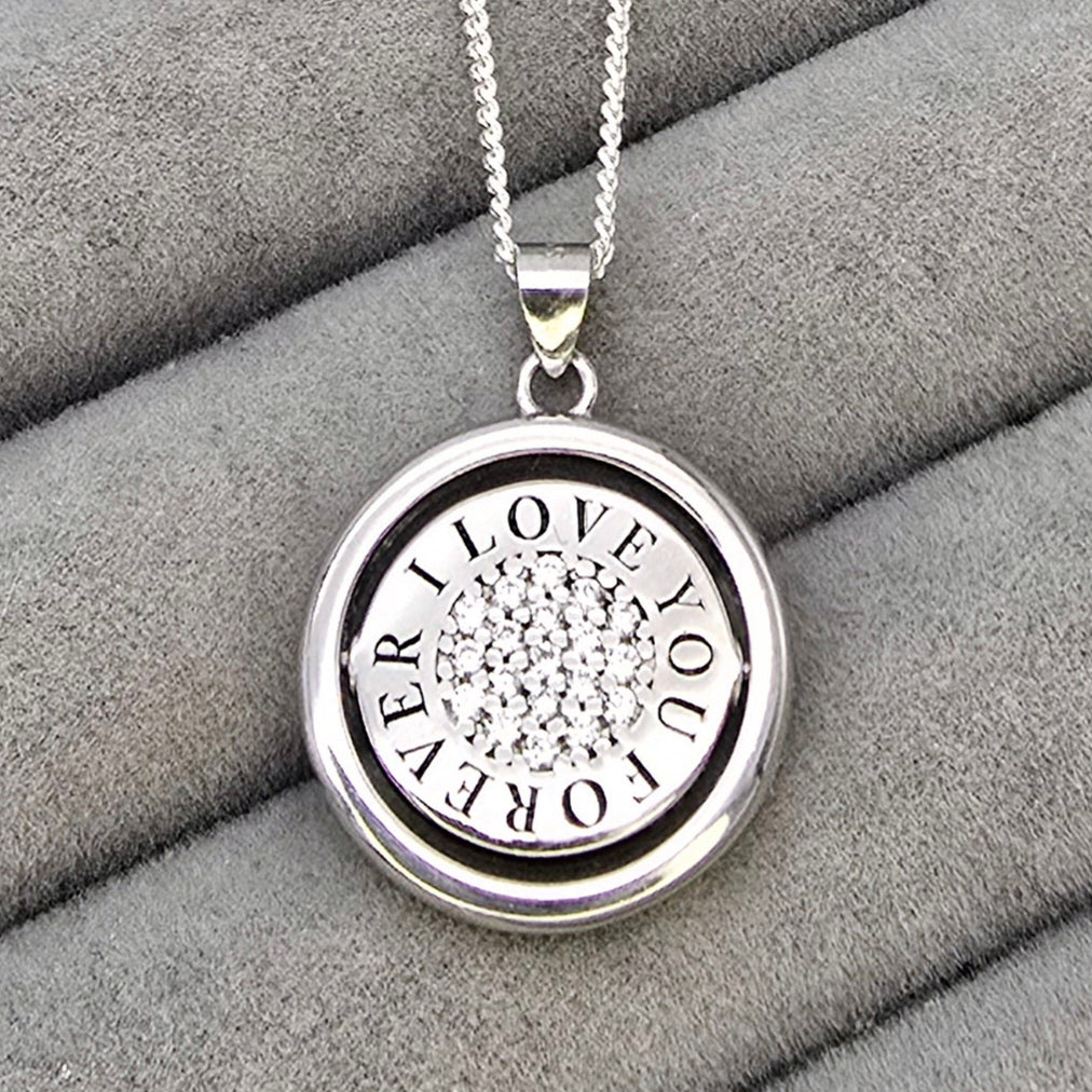 "I love you forever" pendant