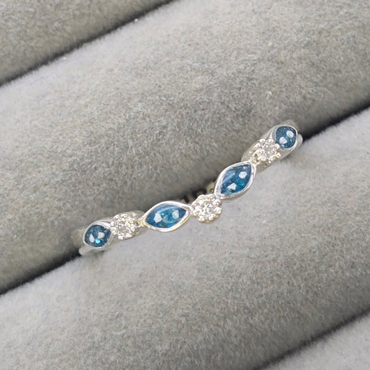 Carla CZ wishbone ring