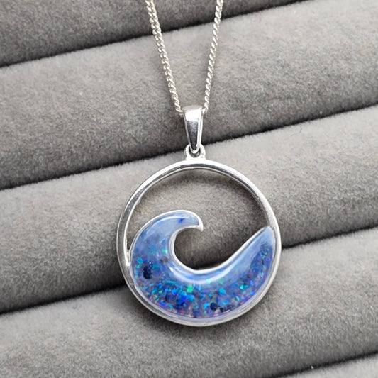 Ocean wave pendant