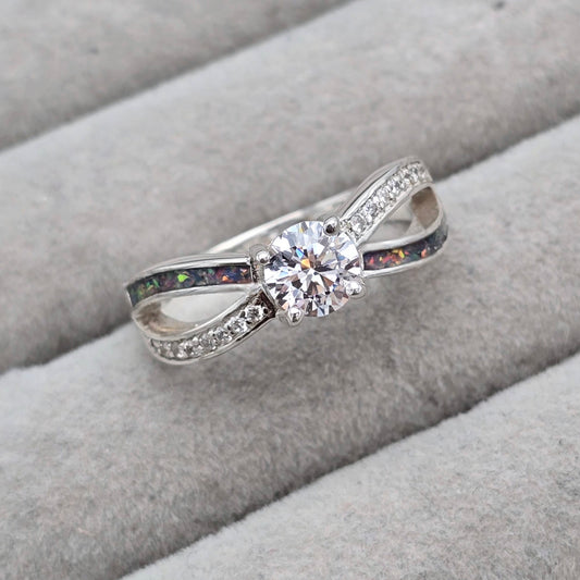 Infinity solitaire CZ ring