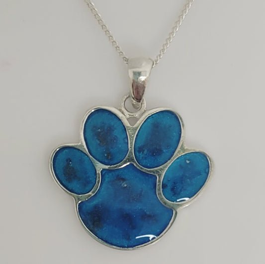 Paw print pendant