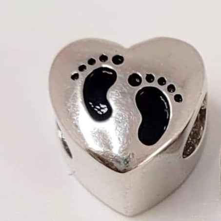 Footprints charm